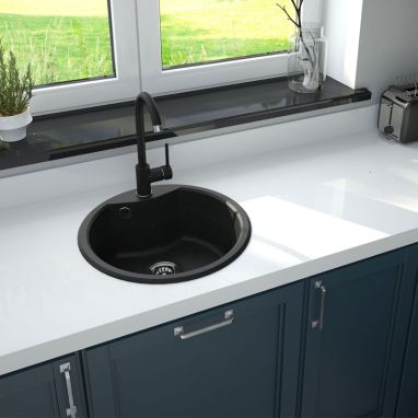 DEANTE Мойка врезная для кухни Fiesta Solis ZRS 2803 графитовый гранит